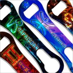 BarProducts.com V-Rod® Bottle Opener / Pour Spout Remover - Astrological Series