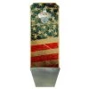 BarProducts Handcrafted Woodshop Made In The USA American Flag – Wall Mounted Wood Plaque Bottle Opener And Cap Catcher