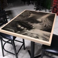 BarProducts.com Amor Eterno 24" X 30" Wooden Table Top - Two Types Available