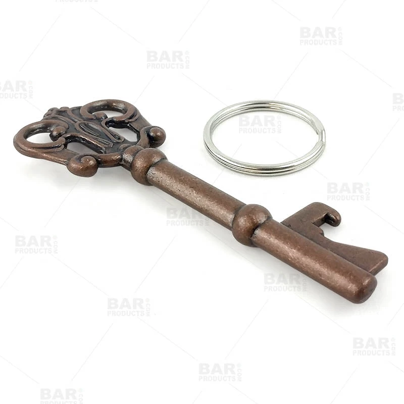 antique-key-bottle-opener-bpc-1.jpg BarProducts.com BarConic® Handheld Bottle Opener - Antique Copper Key