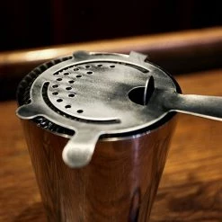 BarProducts.com Master Mixology BarConic® Antique Silver Coated 4 Prong Strainer