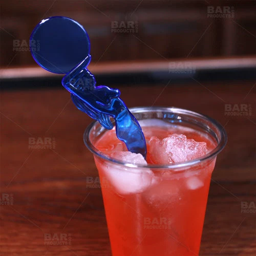 assorted-neon-mermain-stirrers.jpg BarProducts.com BAR SUPPLIES BarConic® Drink Swizzle Stick – Mermaid Round Top