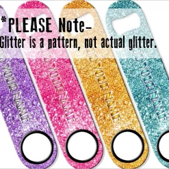 BarProducts.com ADD YOUR NAME SPEED Bottle Opener – Bling – Several Color Options BAR TOOLS