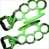 BarProducts.com Bartending Bottle Openers Kolorcoat™ Knuckle Buster Bottle Opener - Grunge Skulls - Green