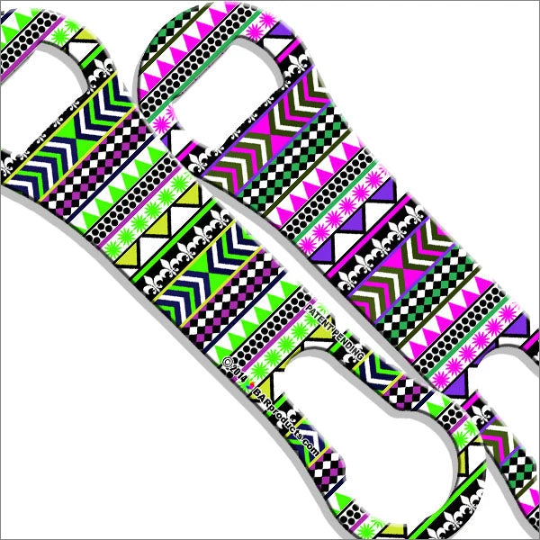 aztec-geometric-v1-vrod-lbl-new1_1.jpg BarProducts.com Kolorcoat™ V-Rod® Opener - Aztec Geometric Bartending Bottle Openers