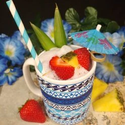 BarProducts.com Aztec Pattern Ceramic Mugs - Color Variants - 15 Oz