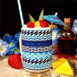 BarProducts.com Aztec Pattern Ceramic Mugs - Color Variants - 15 Oz