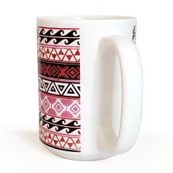BarProducts.com Aztec Pattern Ceramic Mugs - Color Variants - 15 Oz