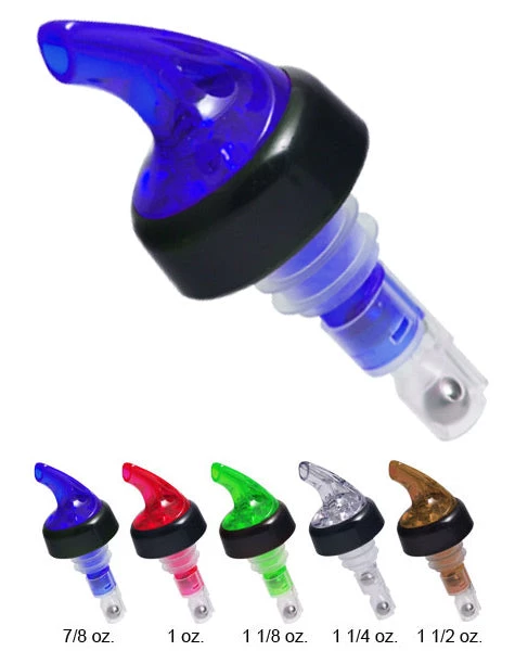 ba-3-ball-measured-pourers-collared.jpg BarProducts.com Liquor Pourer - Precision 3 Ball Measured W/ Collar - Increment Options