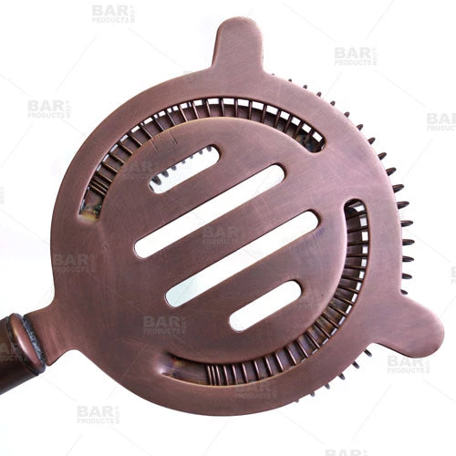 back-of-antique-strainer.jpg BarProducts.com BarConic® Copper Hawthorne Cocktail Strainer - Antique Finish