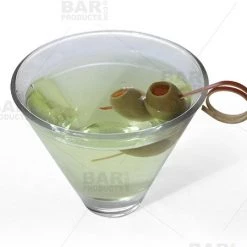 BarProducts.com Ring Bamboo Cocktail Picks - 100 Pack - Red