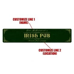 BarProducts.com Custom Printed Bar Mat - Irish Pub - 20