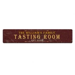 BarProducts.com Custom Printed Bar Mat - Tasting Room - 20" X 4"