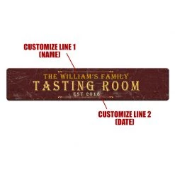 BarProducts.com Custom Printed Bar Mat - Tasting Room - 20