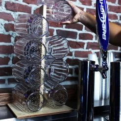 BarProducts Handcrafted Wood Pitcher Racks Woodshop Made In The USA