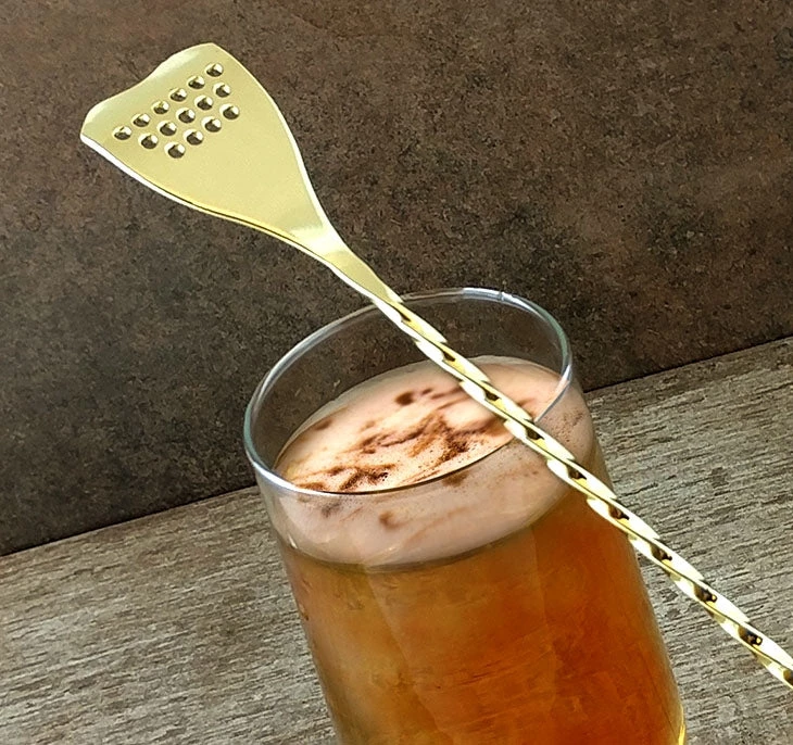 bar-spoon-strainer-tip-gold-bpc-5.jpg BarProducts.com BarConic® Bar Spoon Strainer - Gold Plated - 40cm BAR TOOLS