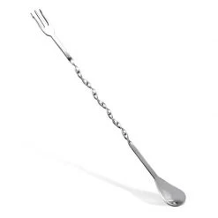 BarProducts.com Trident Bar Spoon With Garnish Pick - 12.5