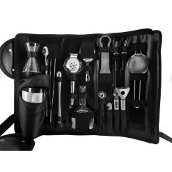 BarProducts.com Bar Tool Roll - 18 Piece Tool Option Master Mixology