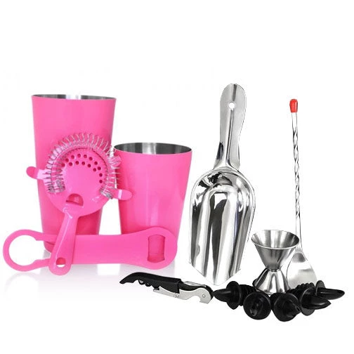 bar-tool-set-neon-pink_3821e675-aae0-4528-b371-3af94f46b5bc.jpg BarProducts.com BAR TOOLS Bartender Tote Bag - Cheetah Design