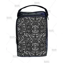 BarProducts.com BAR TOOLS Bartender Tote Bag - Black And White Lace Design