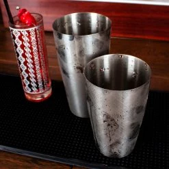 BarProducts.com BarConic® 2 Piece Diamond Shaker Set - 18 & 28 Ounce - Stainless Steel SPECIAL COLLECTIONS
