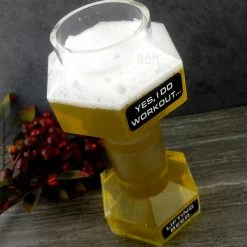 BarProducts.com Barbell Beer Glass - 24 Ounce