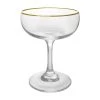 BarProducts.com BAR SUPPLIES BarConic® 7 Oz Gold Rimmed Coupe Cocktail Glass