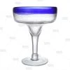 BarProducts.com BarConic® Glassware - Blue Rim Margarita Glass - 14 Oz