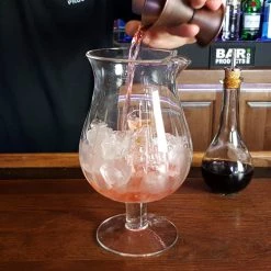 BarProducts.com BarConic® Feather Etched Stemmed Mixing Glass - 1301ml (44oz.)