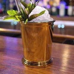BarProducts.com BarConic® Gold Plated Mint Julep Cup - 12 Oz BAR SUPPLIES