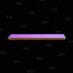 BarProducts.com BAR DECOR BarConic® LED Liquor Bottle Display Shelf - Low Profile - 1 Step - Wild Cherry - Several Lengths 5 BarProducts.com BAR DECOR BarConic® LED Liquor Bottle Display Shelf - Low Profile - 1 Step - Wild Cherry - Several Lengths