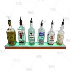 BarProducts.com BAR DECOR BarConic® LED Liquor Bottle Display Shelf - Low Profile - 1 Step - Wild Cherry - Several Lengths 7 BarProducts.com BAR DECOR BarConic® LED Liquor Bottle Display Shelf - Low Profile - 1 Step - Wild Cherry - Several Lengths