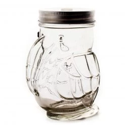 BarProducts.com BarConic® Parrot Mason Jar W/lid - 14 Ounce