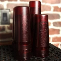 BarProducts.com BarConic® Red Stackable Pebbled Tumblers - 12 Pack