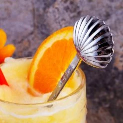 BarProducts.com BarConic® Stainless Steel Stirrer - Sea Shell