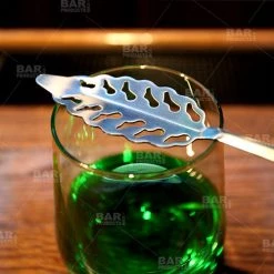 BarProducts.com BarConic® Stainless Steel Absinthe Spoon - Leaf