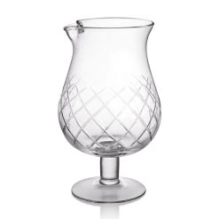 BarProducts.com Master Mixology BarConic® Stemmed Diamond Pattern Mixing Glass - 1301ml (44oz.)