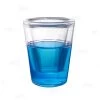 BarProducts.com BarConic® 1.5 Oz Plastic Shot Glass With Double Wall - Blue BAR SUPPLIES
