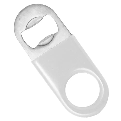 barproducts-white-vinyl-mini-speed-opener.jpg BarProducts.com Mini Bottle Opener / Bar Key - White Vinyl Rubber Grip