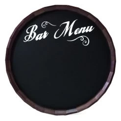 BarProducts.com Bar & Menu Chalkboard Barrel Top Tavern Signs (Several Styles Available) BAR DECOR