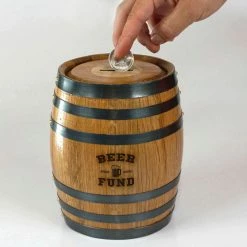 BarProducts.com HOME BAR & GIFTS Beer Fund Barrel Bank