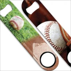 BarProducts.com Speed Bottle Opener / Bar Key - Baseball Bartending Bottle Openers
