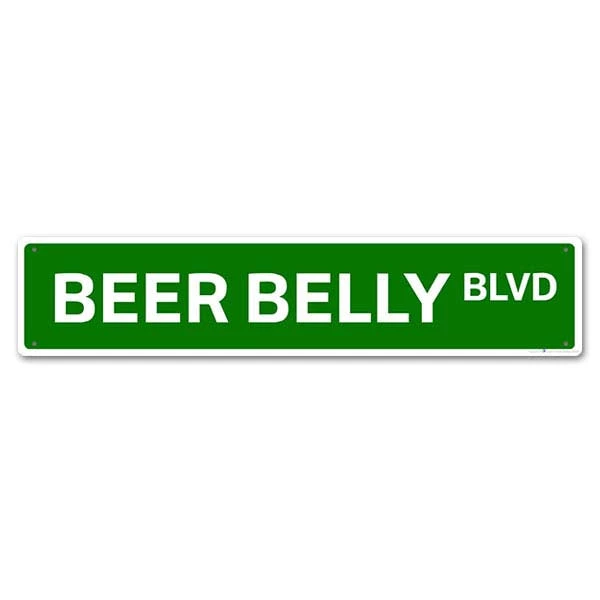 beer-belly-blvd_2.jpg BarProducts.com "Street Signs" Kolorcoat™ Metal Bar Sign BAR DECOR