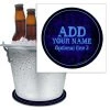 BarProducts.com ADD YOUR NAME - Beer Bucket Coaster - Blue Grunge 2 BarProducts.com ADD YOUR NAME - Beer Bucket Coaster - Blue Grunge