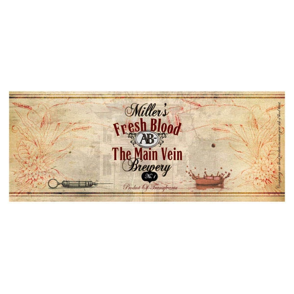 beer-label-template-fresh-blood.jpg BarProducts.com Halloween Themed 6 Pack - Add Your Name Beer Labels