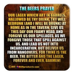 BarProducts.com BAR SUPPLIES Cork Bottom Coasters - Drinking Theme - 4