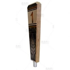 BarProducts Handcrafted Numbered Beer Tap Handles - Oak Wood - Classy Hops