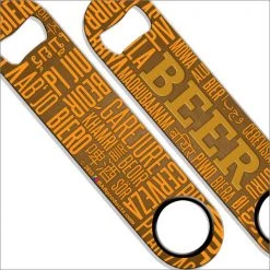 BarProducts.com Bartending Bottle Openers Speed Bottle Opener / Bar Key - Beer Word Collage