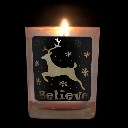 believe-shot-cups-black_1_1.jpg BarProducts.com Votive/Shot Glass - Reindeer Believe - 2.5 Ounce Holiday Bar Products