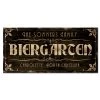 BarProducts.com CUSTOMIZABLE Large Vintage Wooden Bar Sign - BIERGARTEN - 11 3/4" X 23 3/4" BAR DECOR